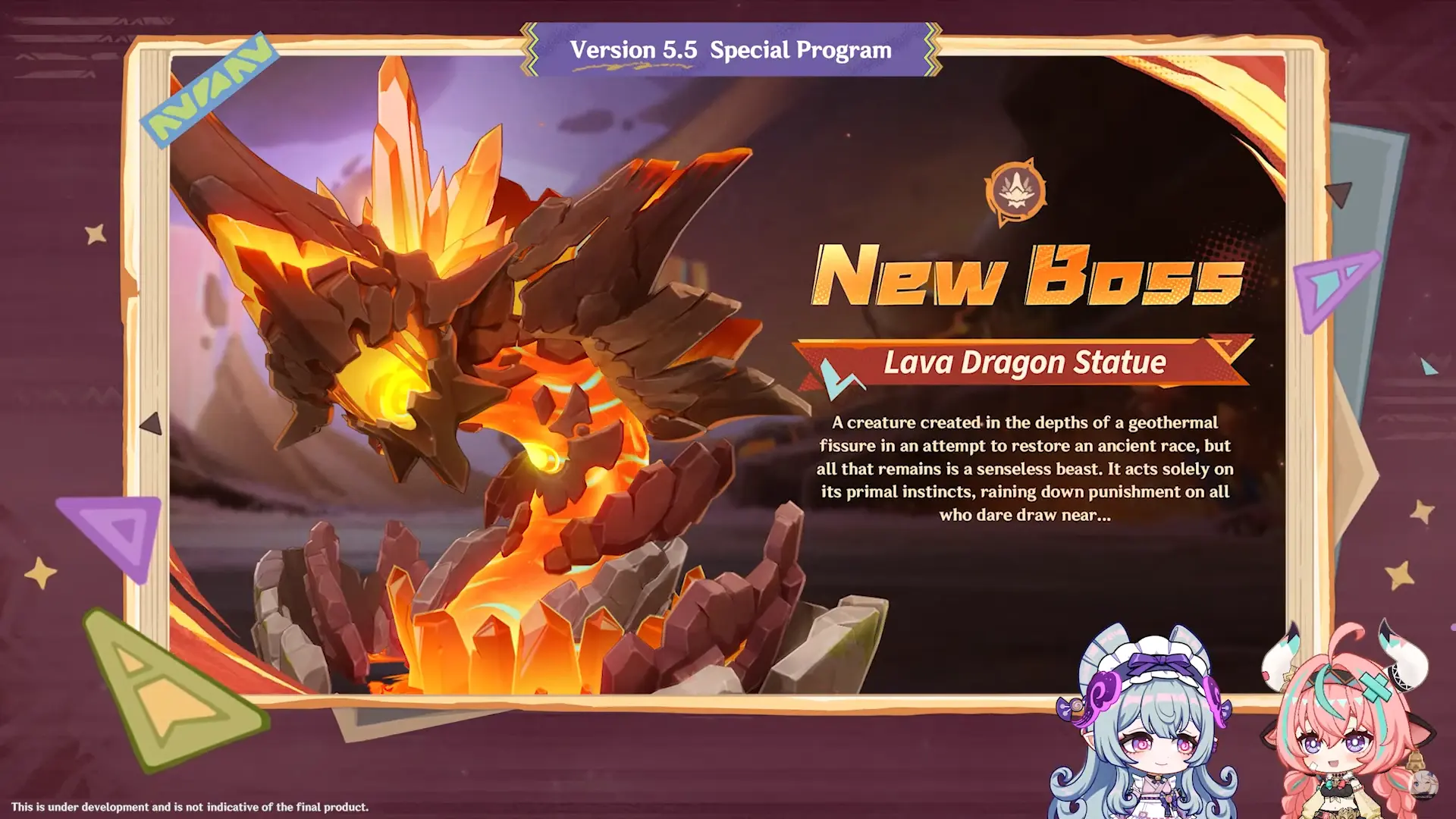 Genshin Impact Version 5.5 Livestream -  Lava Dragon Statue Boss