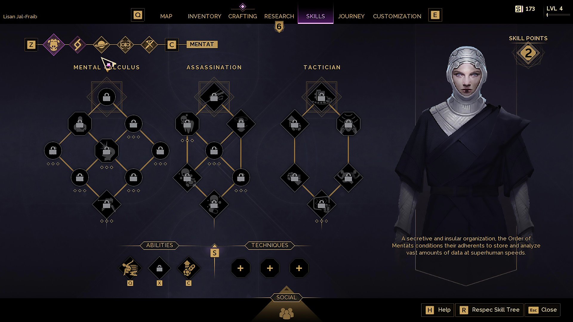 Dune: Awakening Skill Tree
