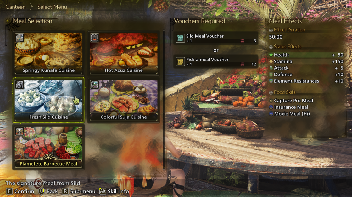 Eat A Meal Before Hunting