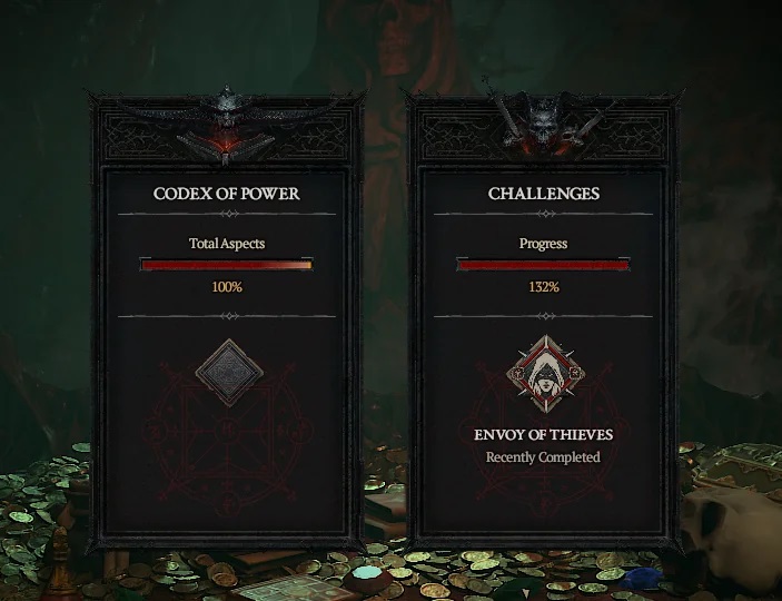 Diablo 4 Achievement / Challenge Completion at 132%??