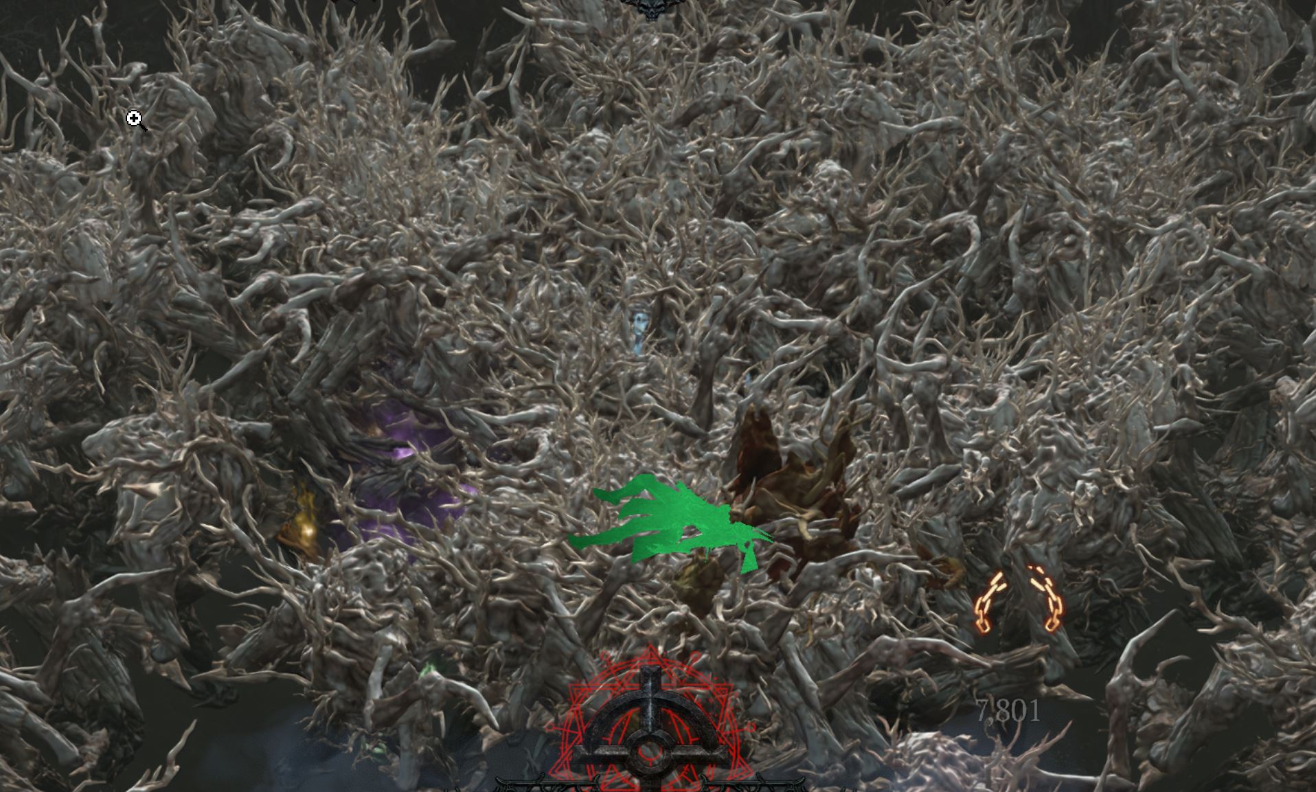 True Monster Density: Infinite Trees in Gauntlet