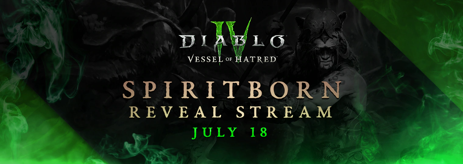 Tune in to the Spiritborn Reveal Livestream on July 18th