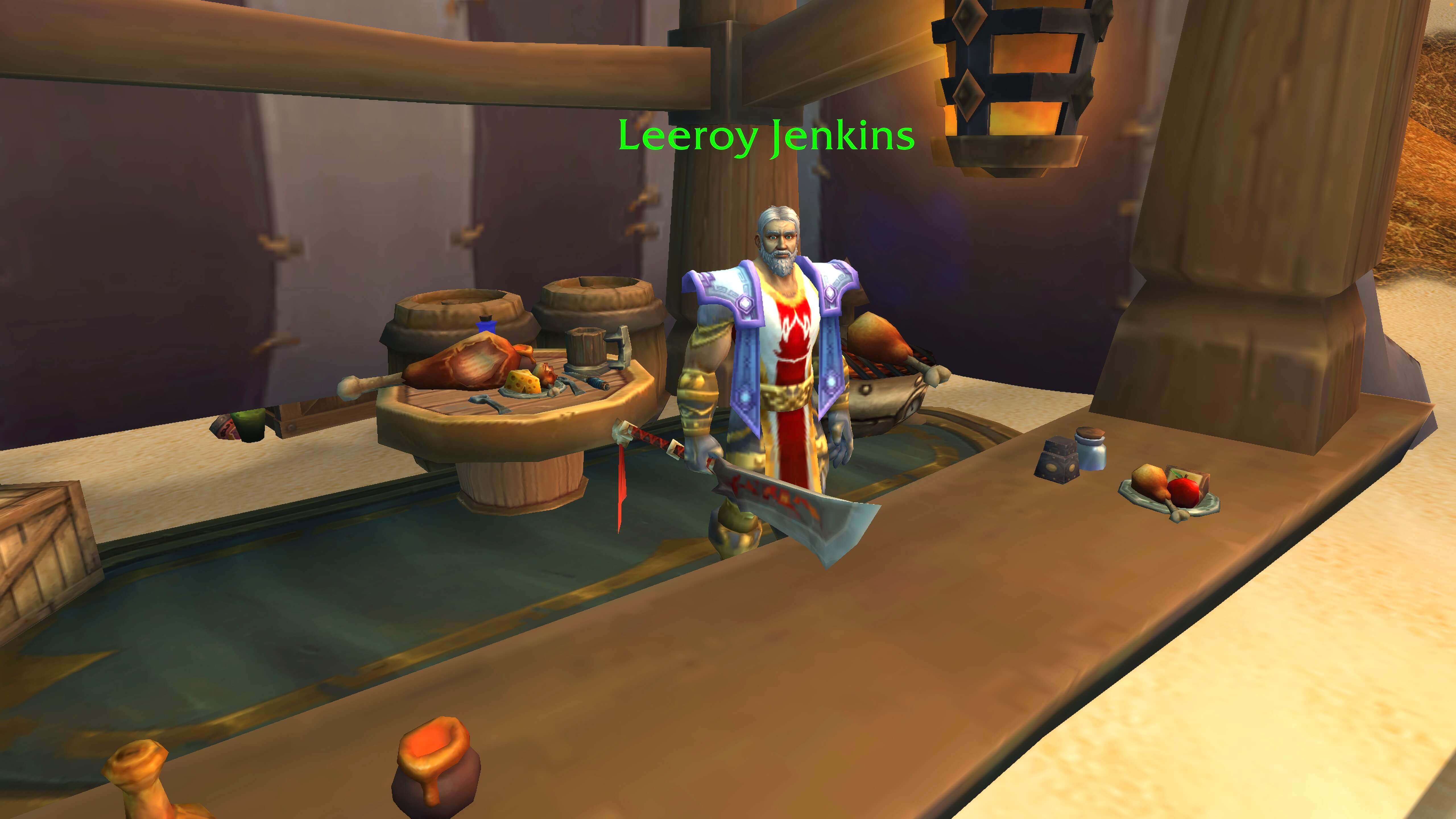 Legendary Leeroy Jenkins Opens Spicy Fried Chicken Stand in Patch 11.0.5!