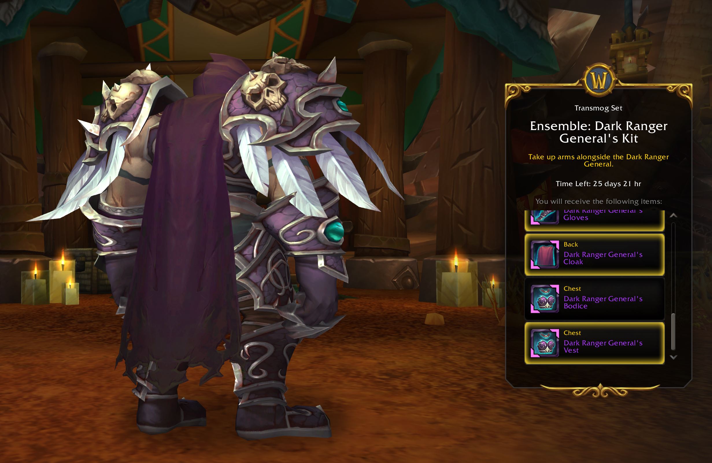 Sylvanas Trading Post Cosmetic Set Actually Has 4 Chest Armor Variants