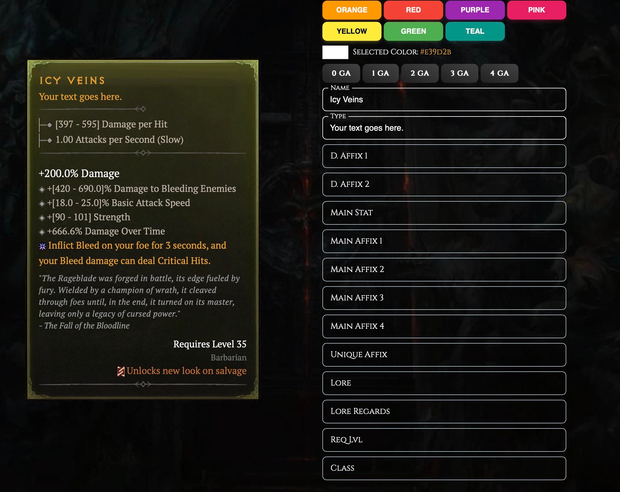 Create Your Own Diablo 4 Items: Customize Icons, Names, and More!