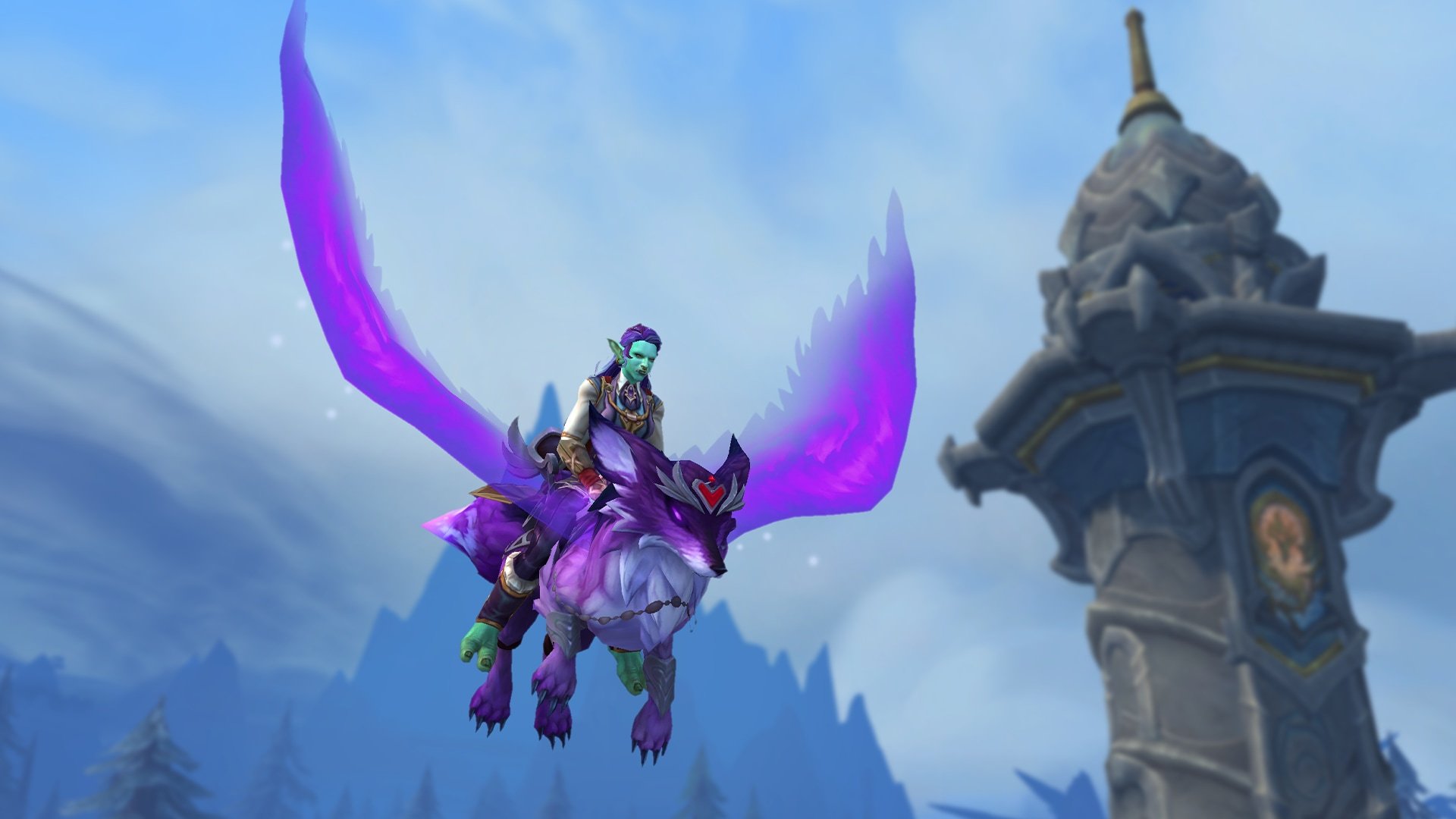 Purple Fox and Infernal Mounts, Presents Theme and More: December Trading Post Items in Action (Video)