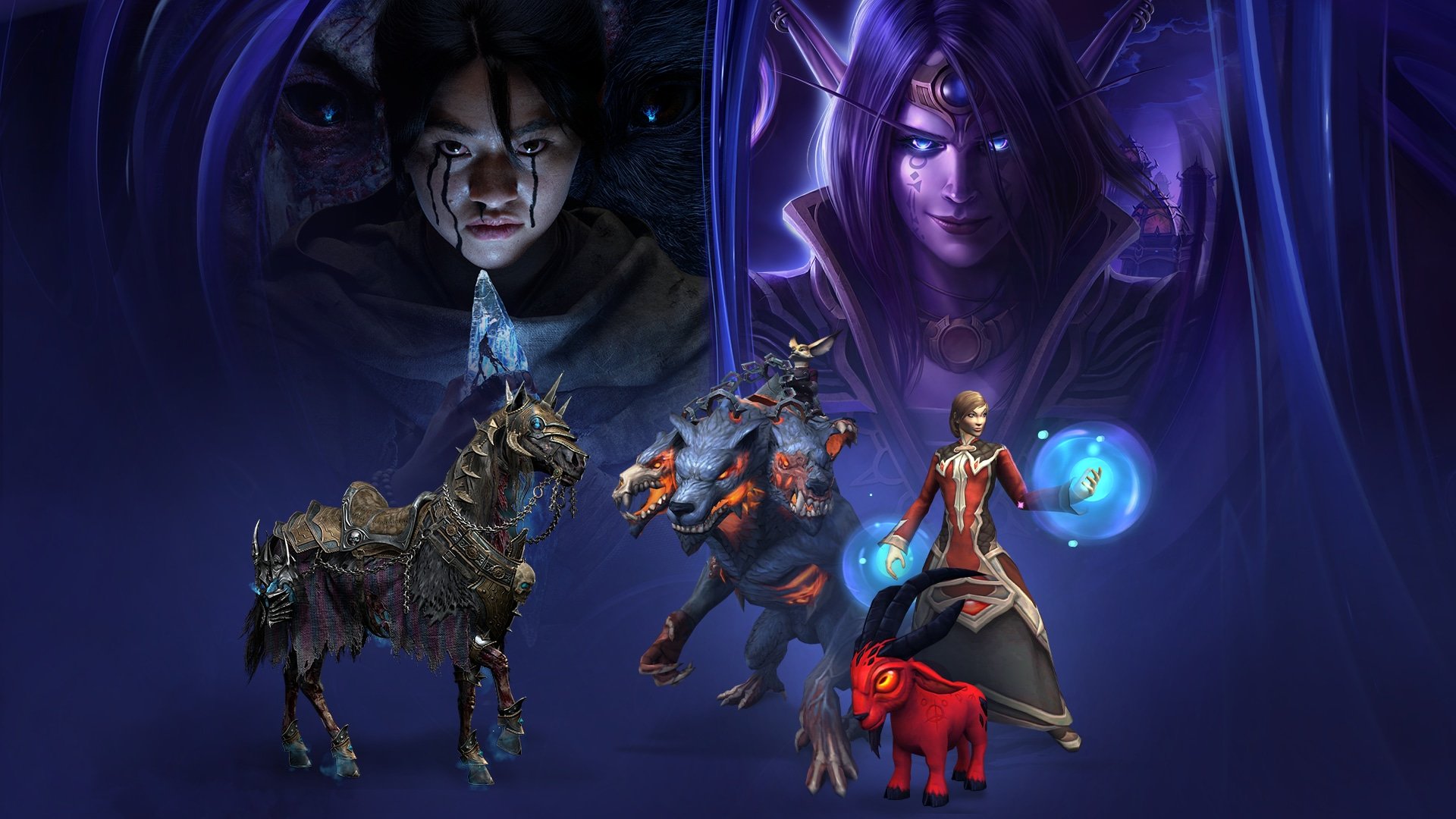 Free D4 Invincible and WoW Amalgam Mounts, Toy, and Cosmetics if You Own or Purchase Both Vessel of Hatred and War Within