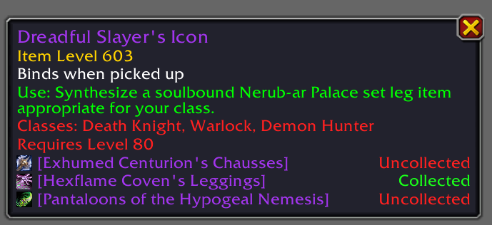 TokenTransmogs Addon Brings “Collected” Indicators to Tier Token Tooltips!