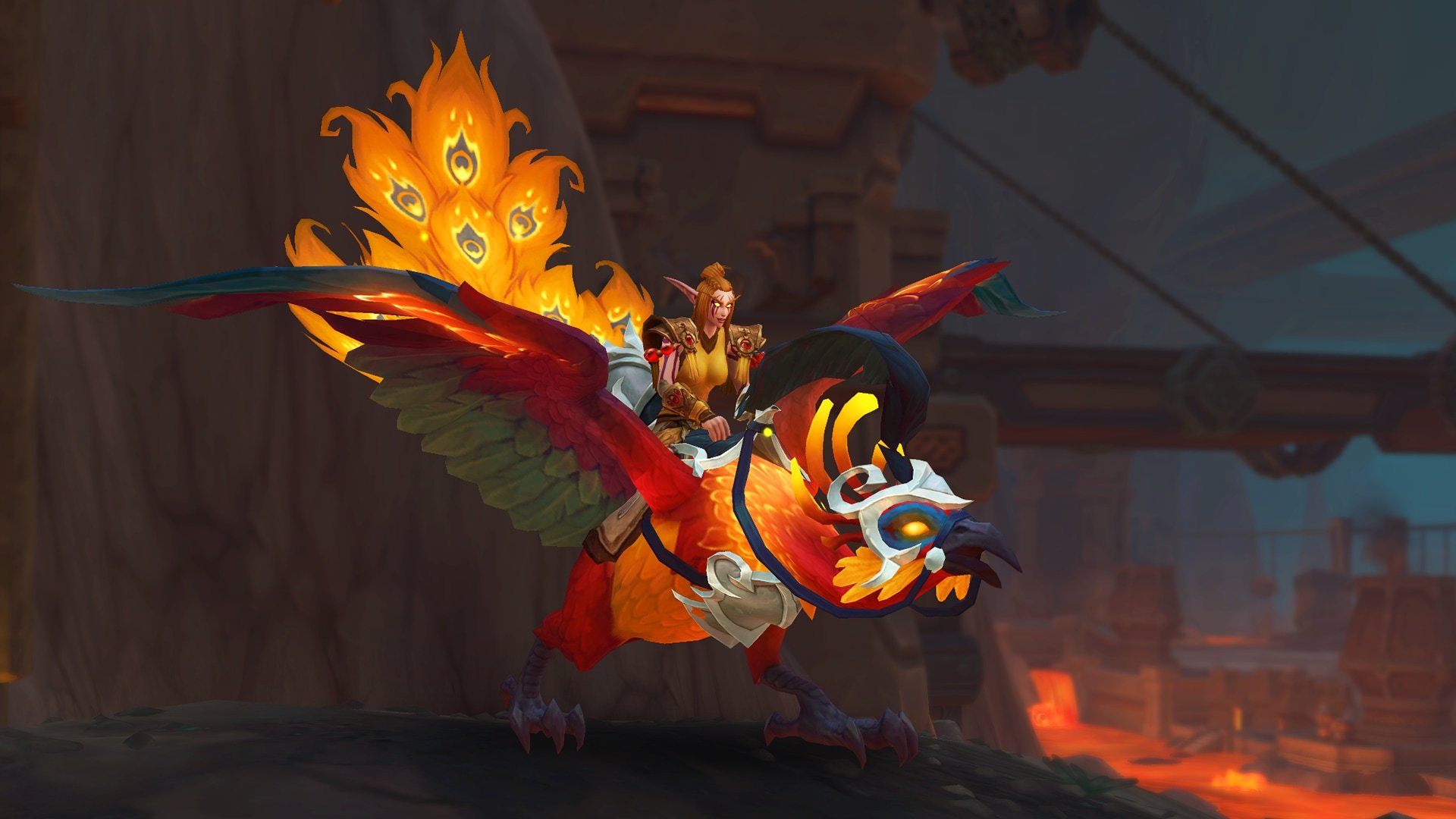 Warning: Golden Peacock Mount in January’s Trading Post Lacks Skyriding Support