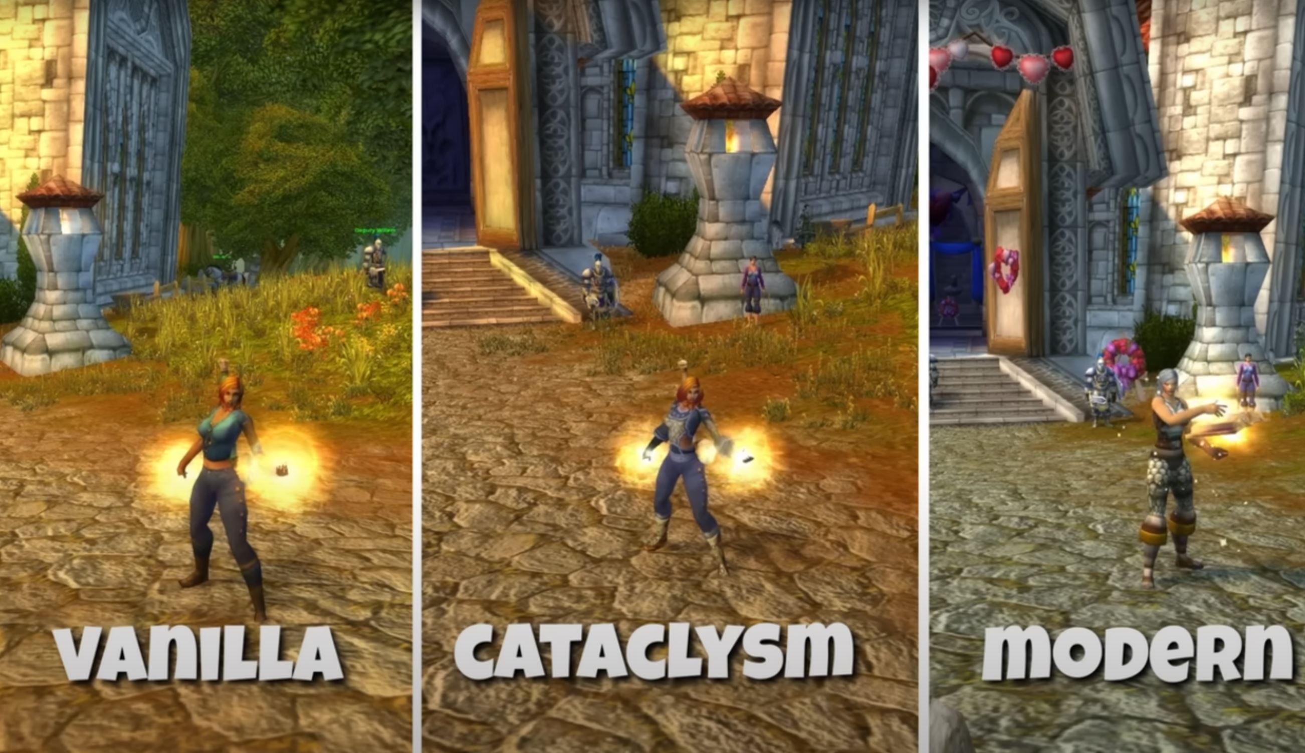 A Visual Evolution of WoW’s Core Abilities Through Classic, Cataclysm, and Modern