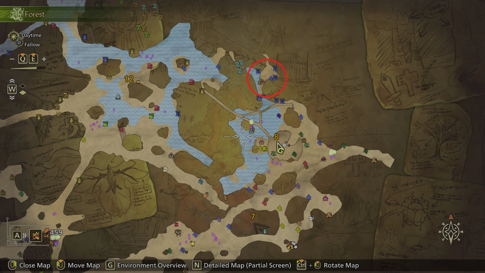 area 8 underground lake in monster hunter wilds