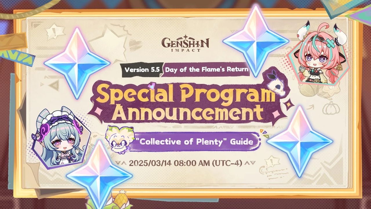 Genshin Impact Version 5.5 Livestream Redemption Codes and Primogem Rewards