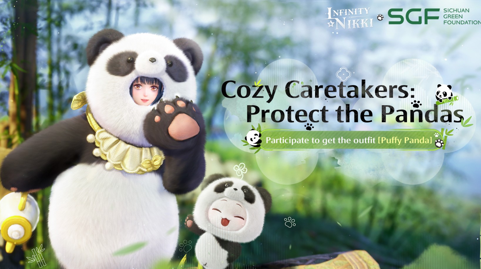 Infinity Nikki Launches Cozy Event to Support Panda Conservation
