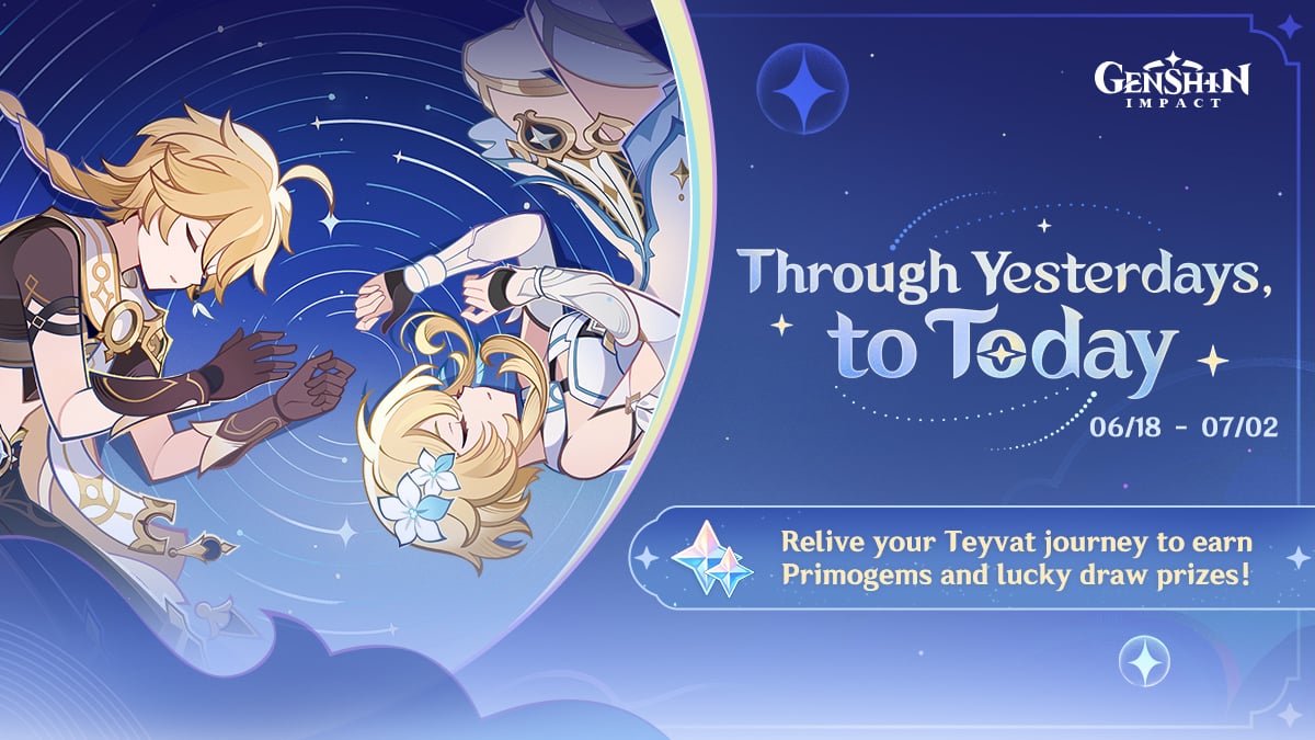 Through Yesterdays, to Today Web Event Now Live Win 1000 Primogems!
