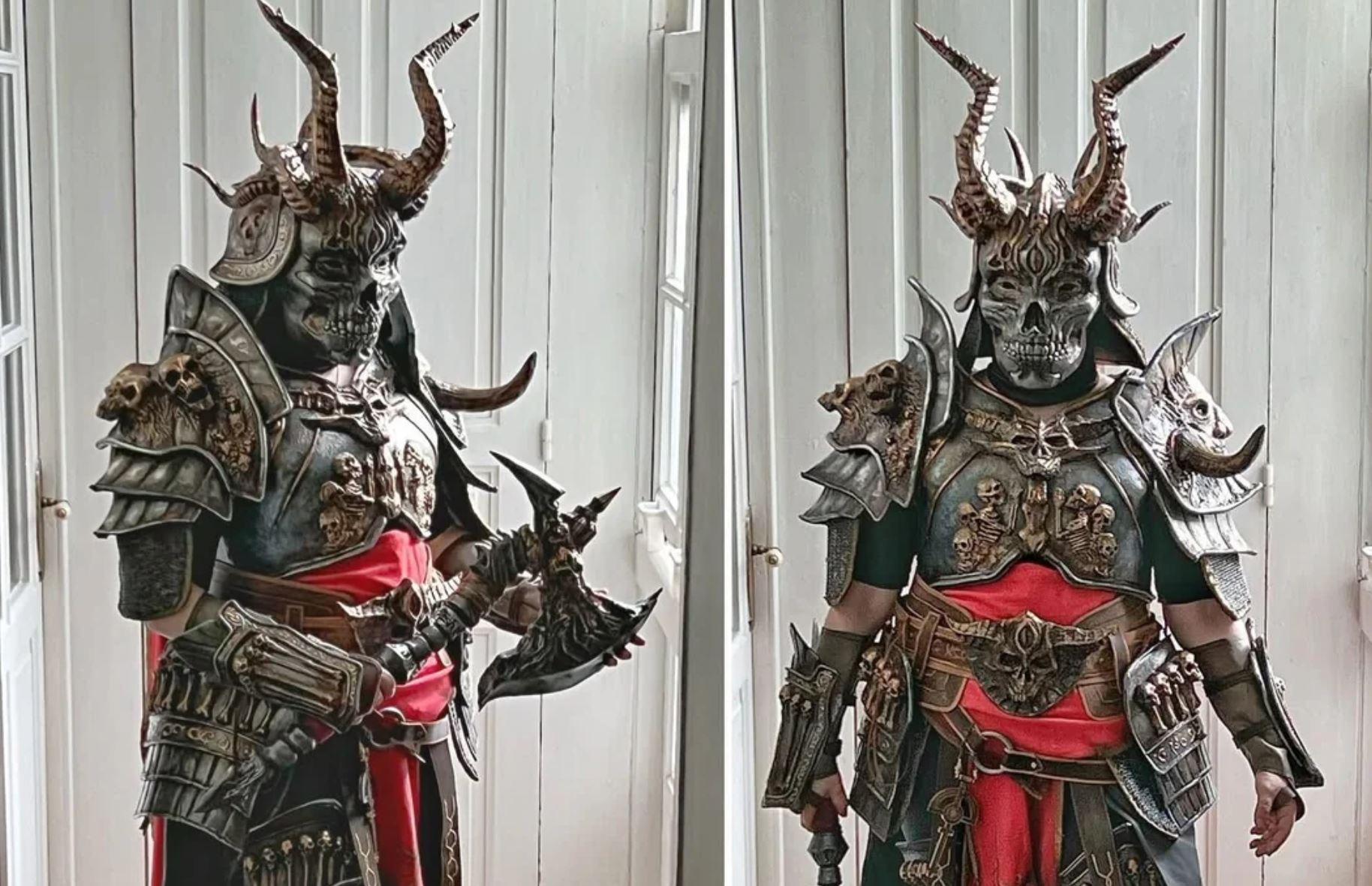 100 Skulls! Fantastic Coldiron Cosplay Brings Diablo 4 to Life