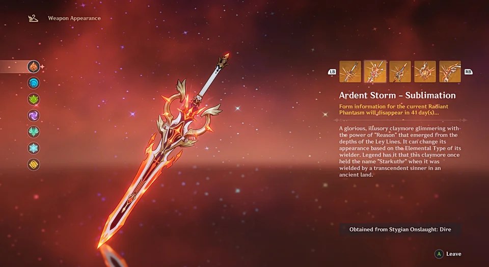 Genshin Impact’s Weapon Skins Are Not Permanent