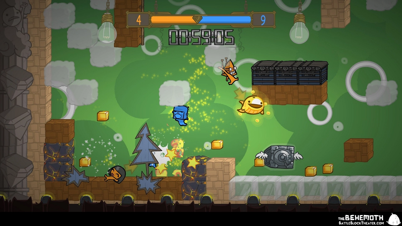A screenshot from Battleblock Theater
