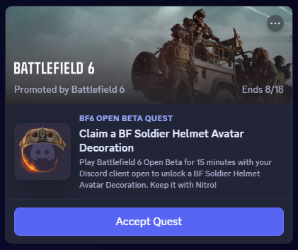 Battlefield 6 Discord Quest