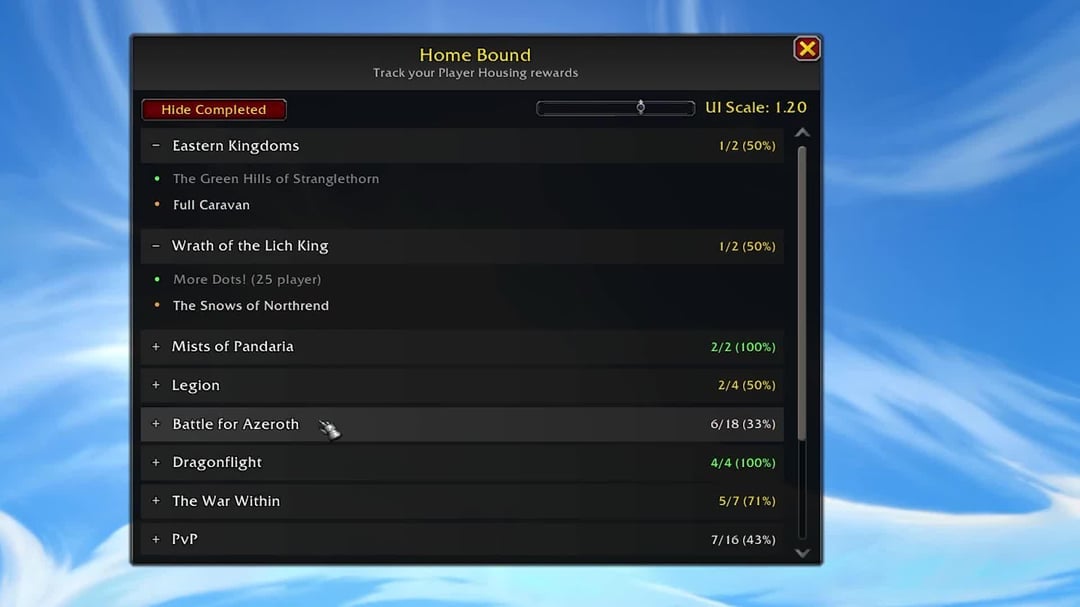 Walk Into Player Housing With a Fully Furnished Home