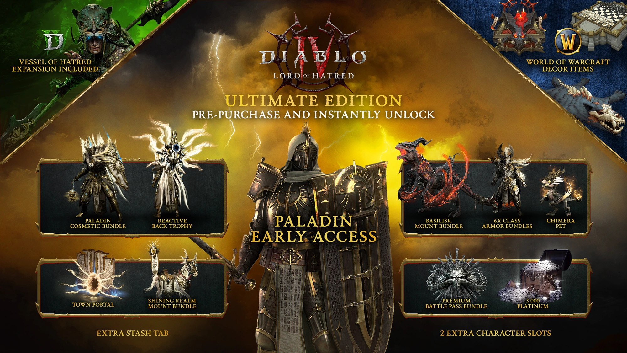 Preorder Lord of Hatred to Unlock Paladin Early in Diablo 4