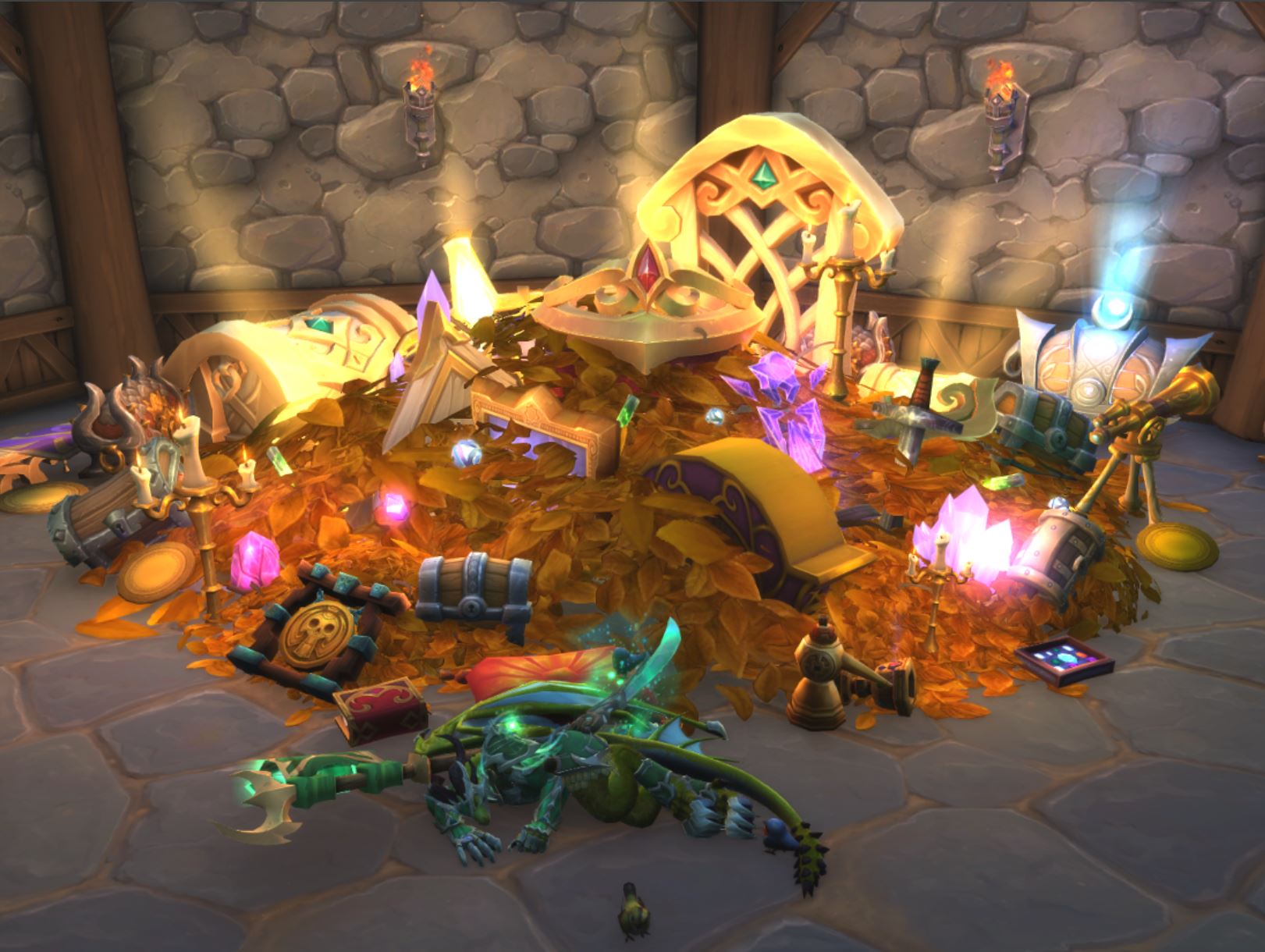 This WoW Player Turned Their Home Into a Dragon Treasure Hoard