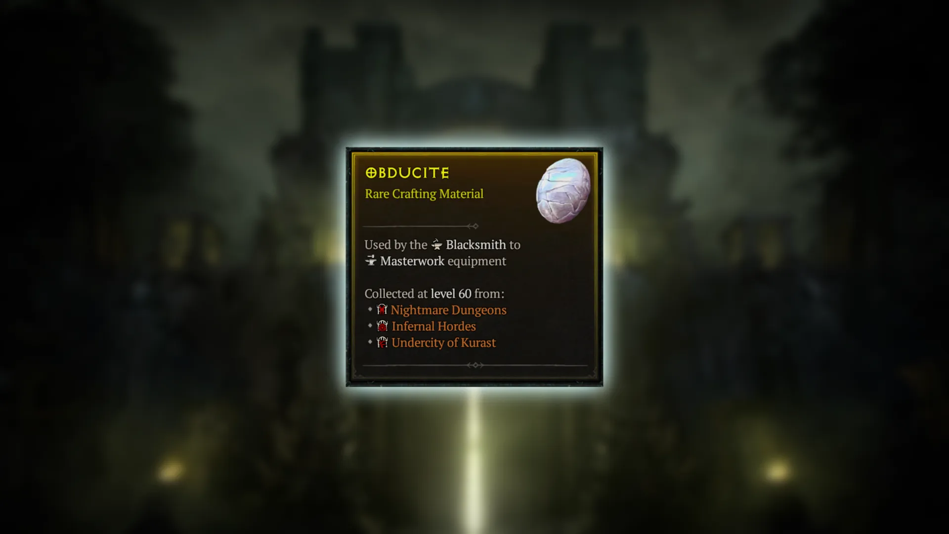 This Diablo 4 Activity Drops More Obducite Than Everything Else