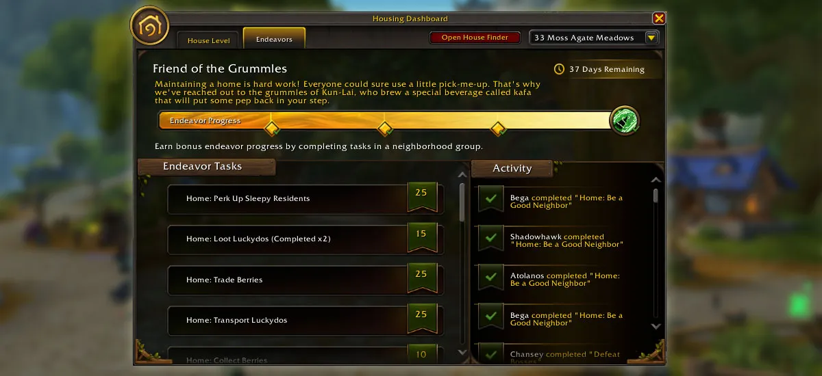 Finish Housing Endeavors Fast in the Midnight Pre-Patch