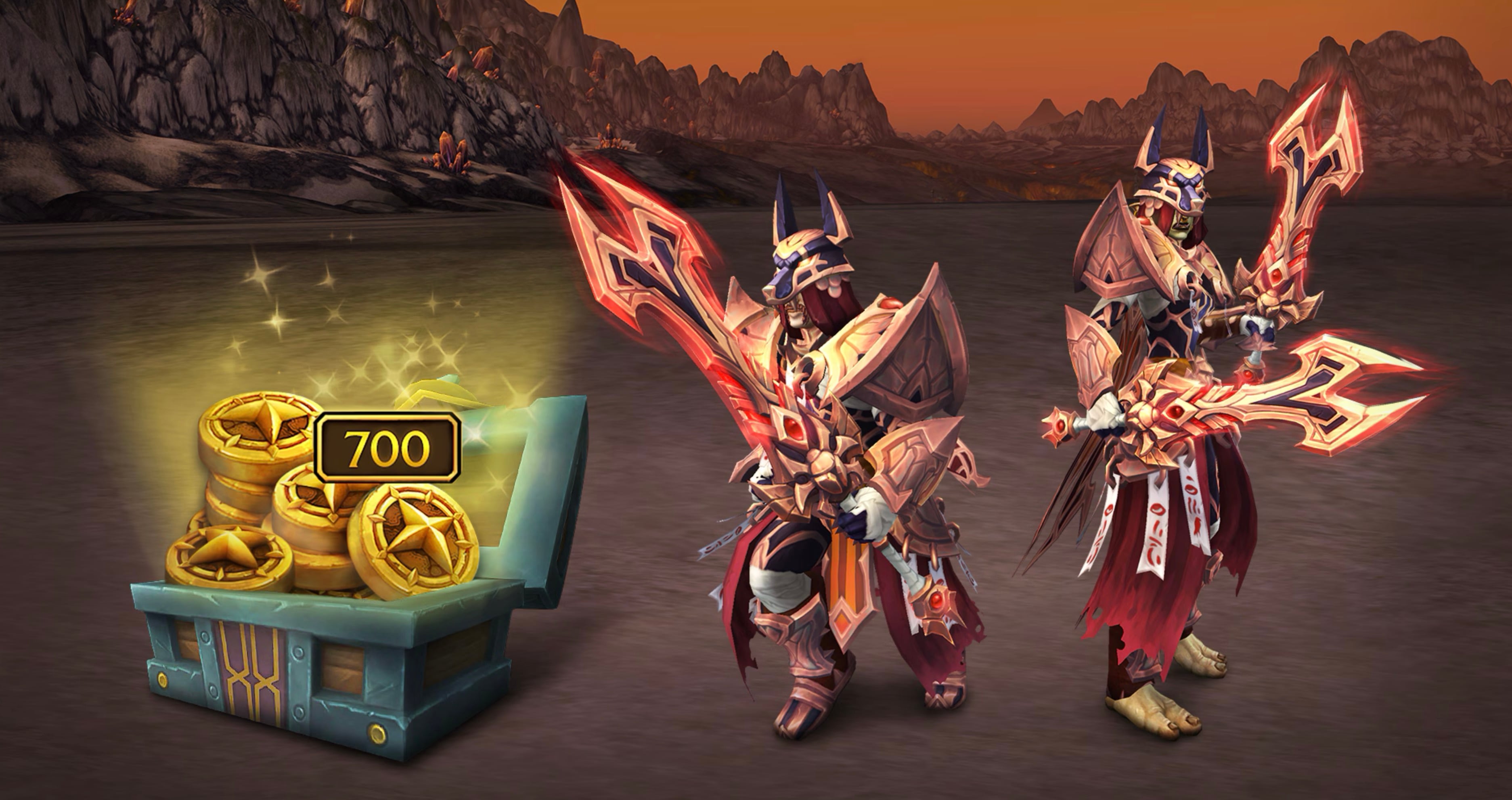 700 Trader’s Tender Bundled With WoW’s New Anubisath Guardian Pack