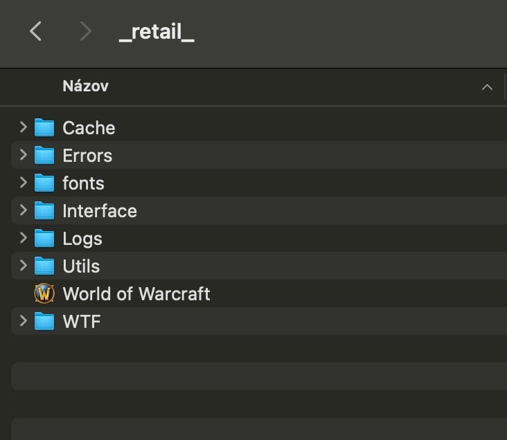 World of Warcraft settings