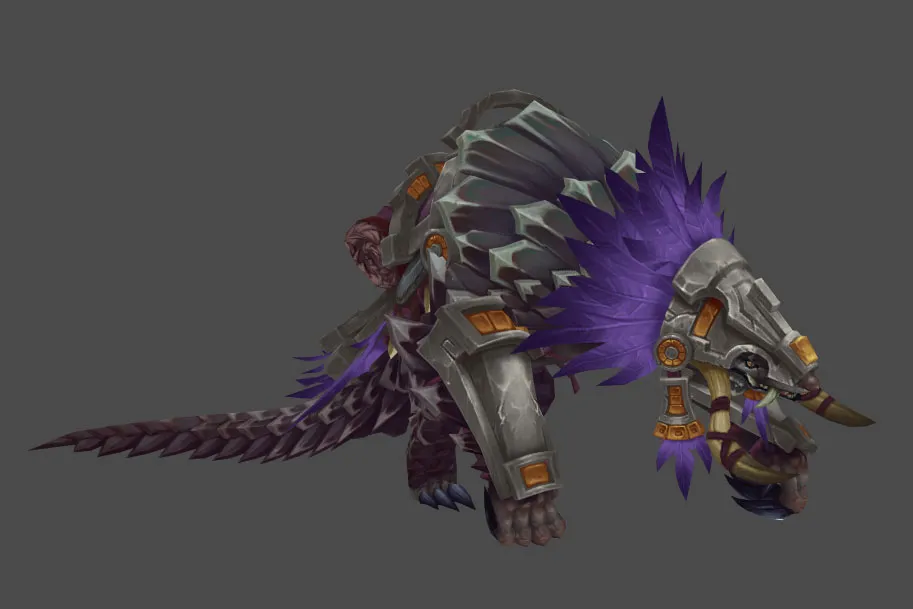 Black Amani Pangolin Mount Model