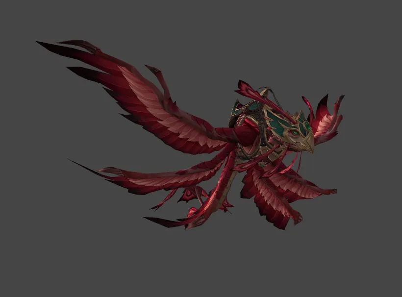 Crimson Dragonhawk Mount Model
