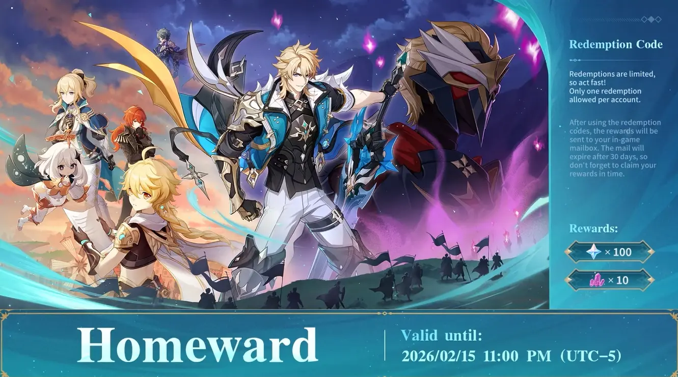 Genshin Impact redemption code from stream