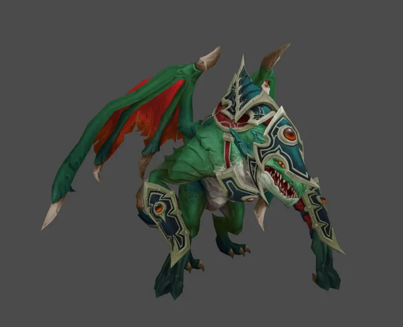 Green Harrower Mount Model