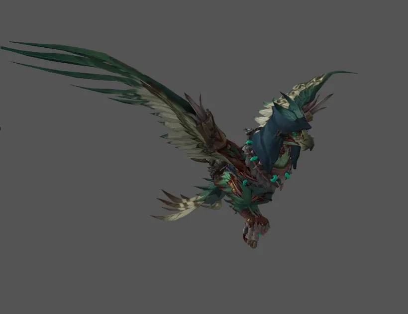 Hexed Vilefeather Eagle Mount Model