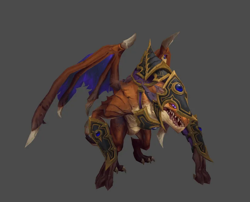 Orange Harrower Mount Model