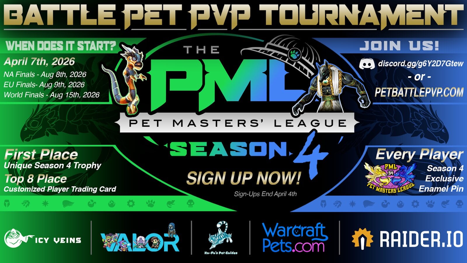 WoW Pet Masters’ League Season 4 Sign-Ups Now Live—EU & NA/OCE