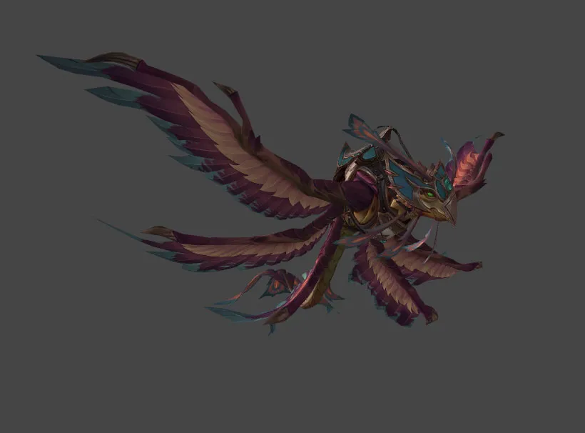 Pink Dragonhawk Mount Model