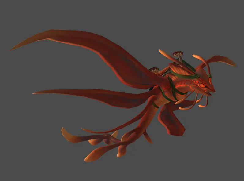 Ruddy Sporeglider Mount Model