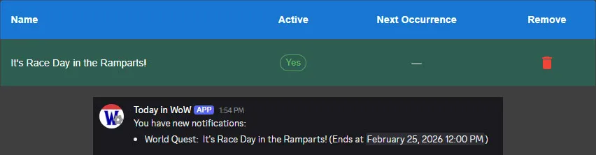 Discord notifications for the site.