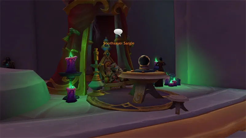 Soothsayer Sargle in Murder Row.