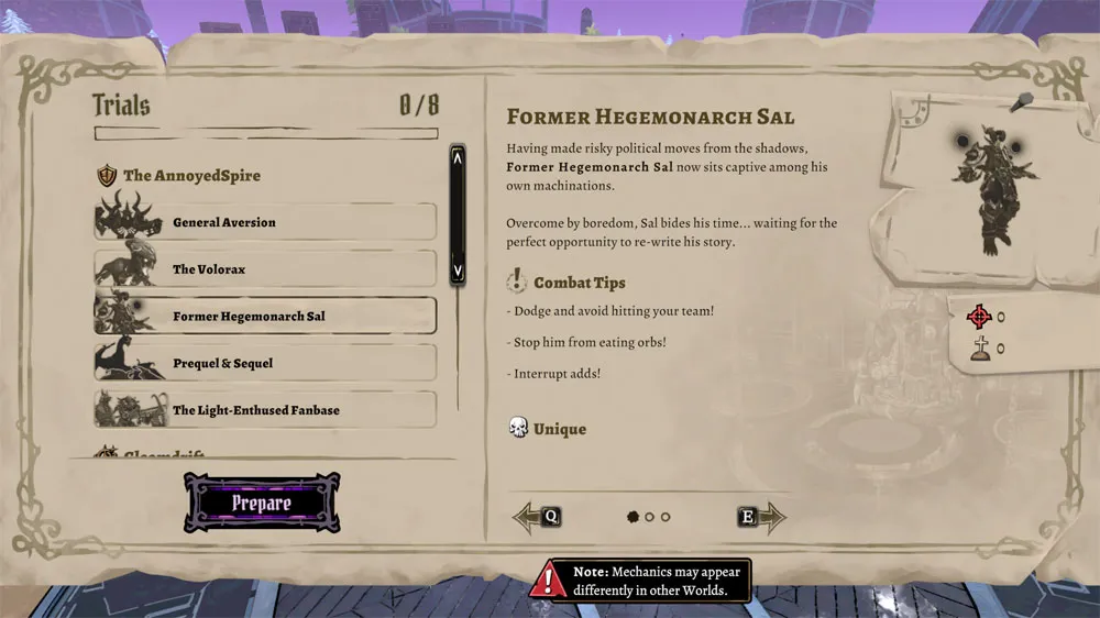 Fight selection book.