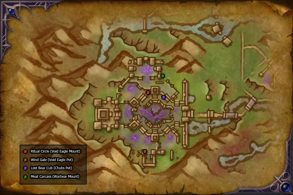 Broken Throne points of interest.