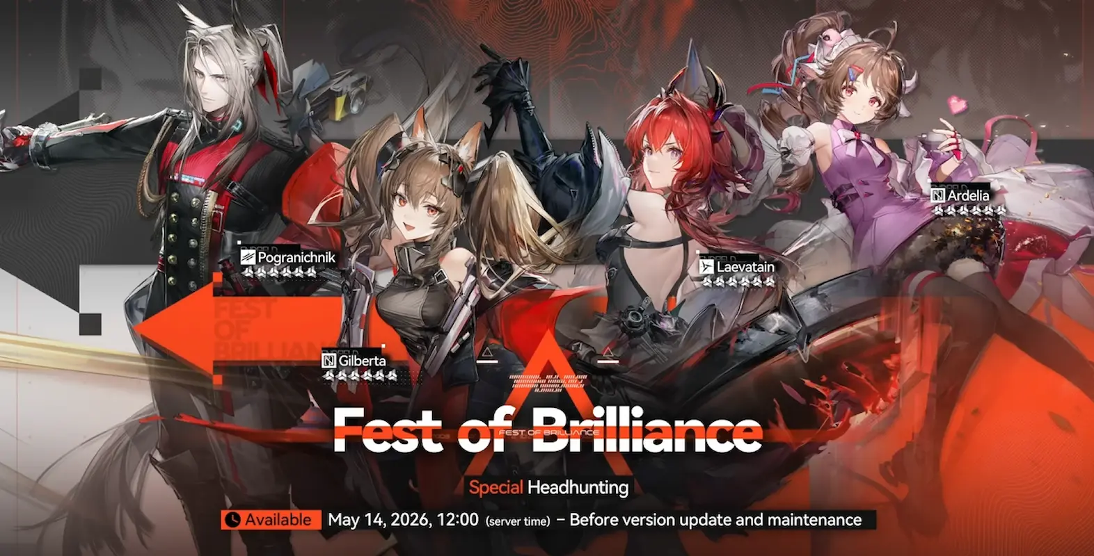 Arknights Endfield Special Banner with 4 operators