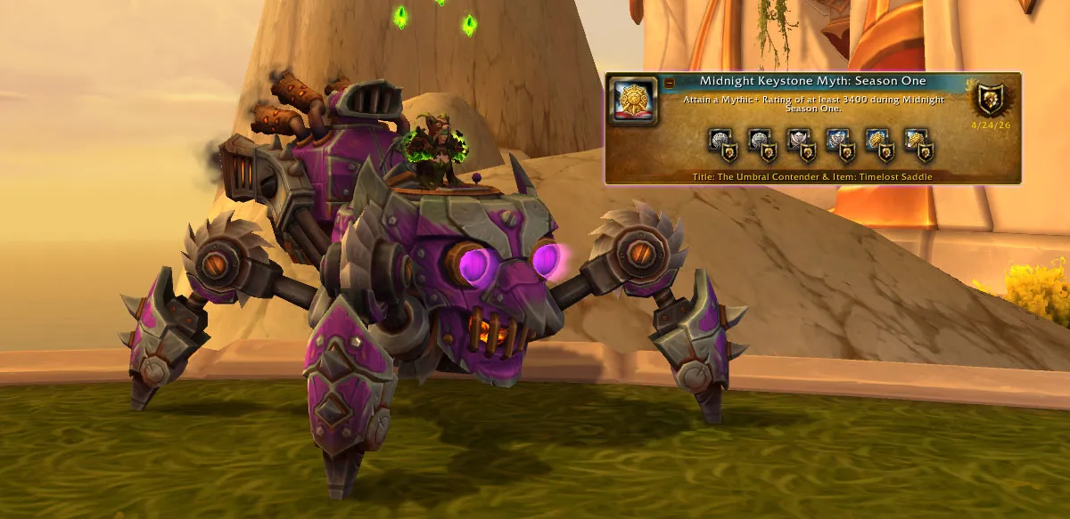 Keystone Myth Achievement Now Available – Six New Mounts from 3400 Rating