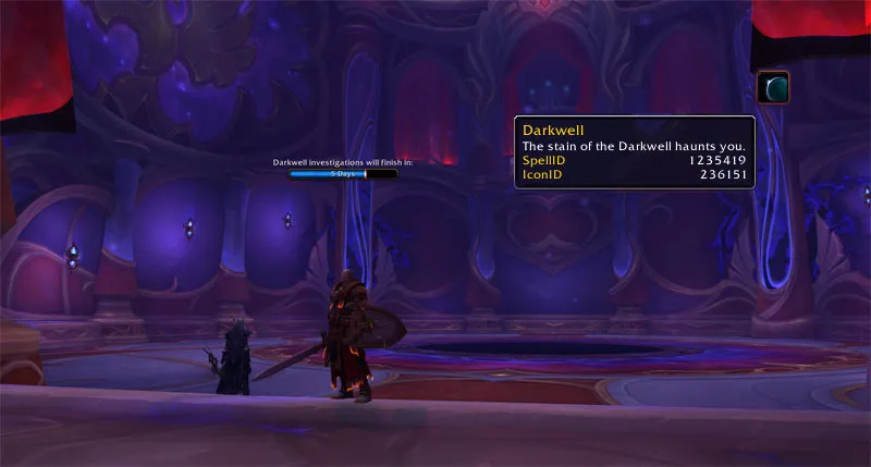 The stained Sunwell room.