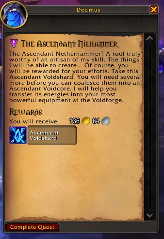 La misión The Ascendant Nilhammer