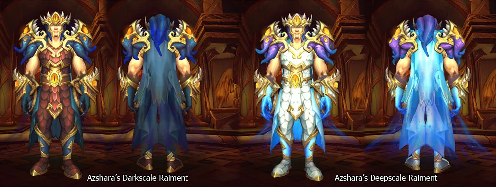 Conjuntos de Azshara en el juego