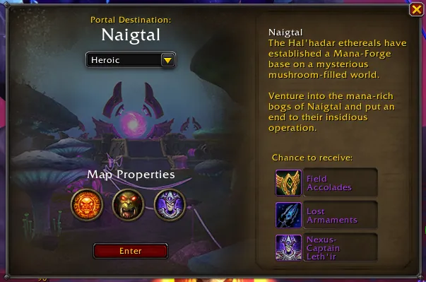 Menú de entrada a Naigtal