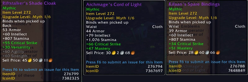 Recompensas Myth 1/6 del Heroic World Tier