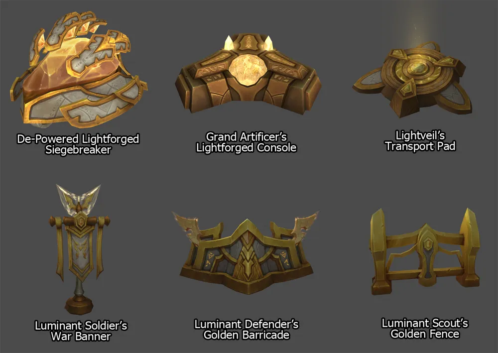 Decoración Lightforged para vivienda